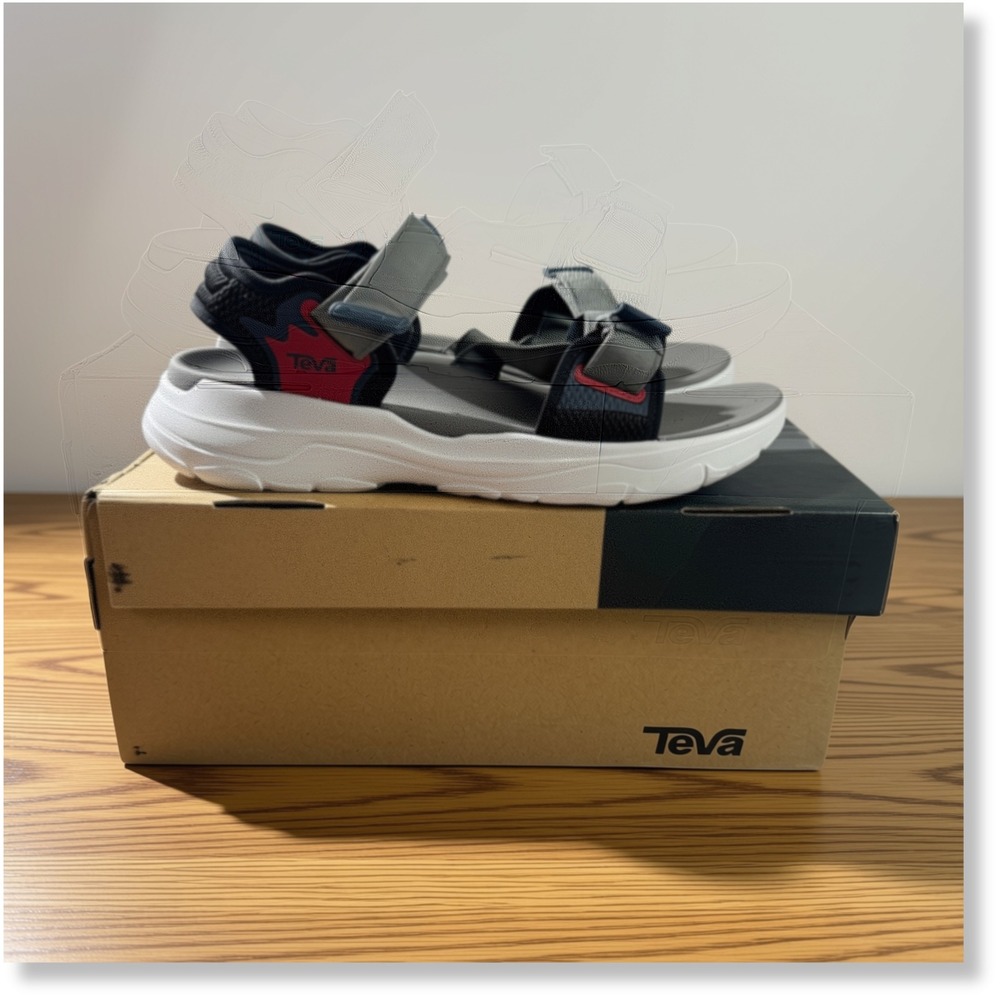 Teva Zymic Sandals 1124049 Hiking Trail Sporty Outdoor Mens Grey Size 11